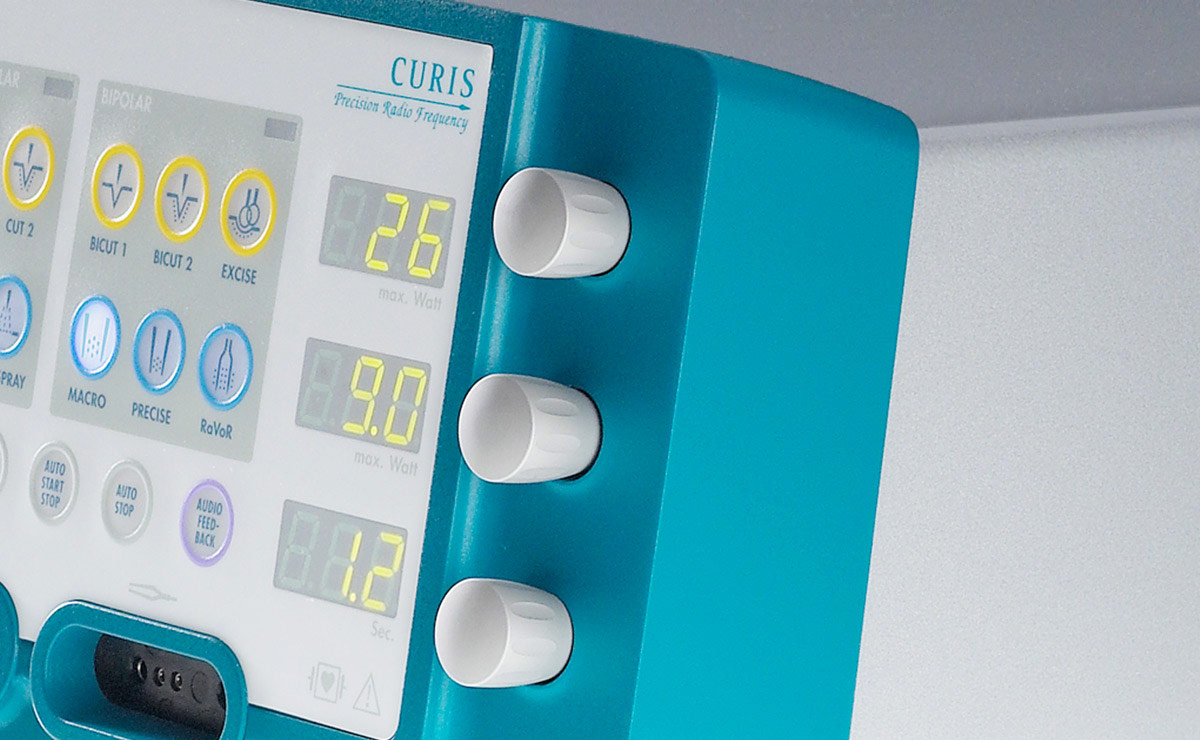 SUTTER Curis – Chirurgiegerät RF-Generator, SynapsisDesign SUTTER Curis – Chirurgiegerät RF-Generator, SynapsisDesign, Produktdesign, Industriedesign, Design,