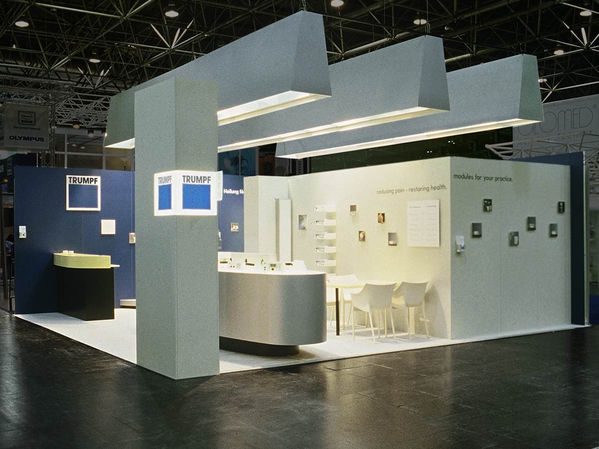 TRUMPF Messestand (MEDICA), SynapsisDesign TRUMPF Messestand (MEDICA), SynapsisDesign, Circulardesign, Design, Produktdesign, Industriedesign