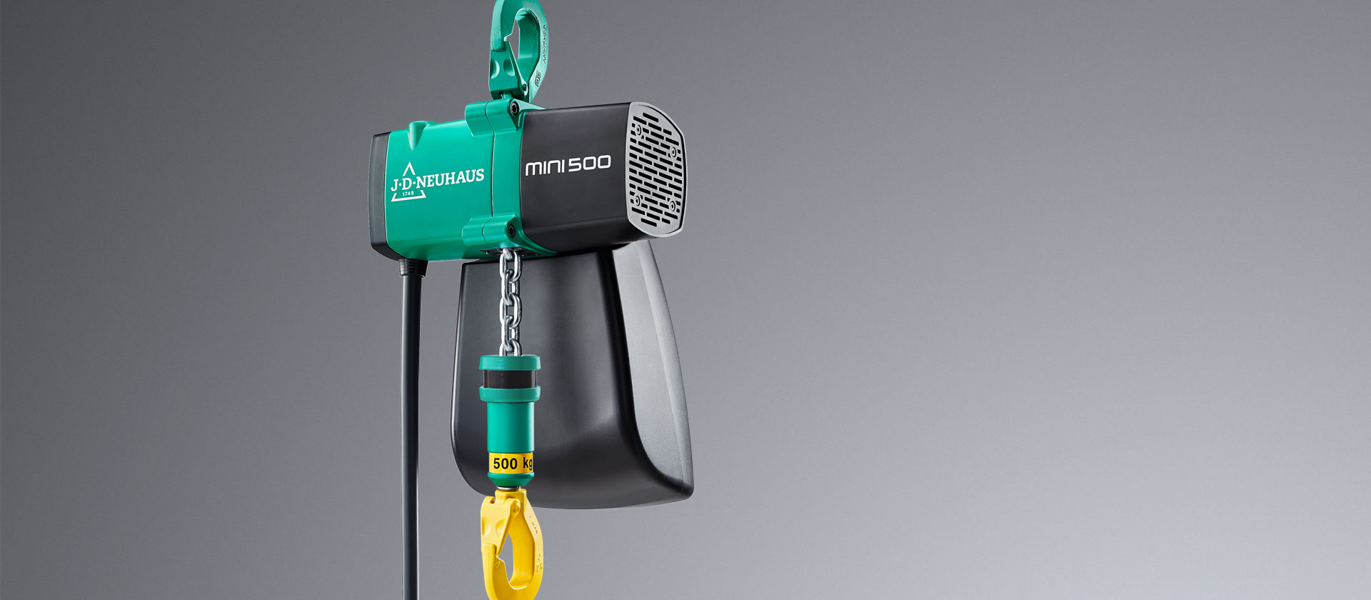 J.D. Neuhaus mini500, Hebezeug - Industriedesign